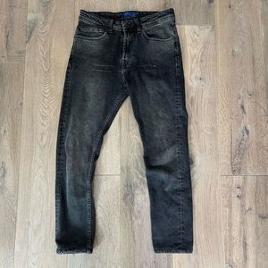 Zara Man Men’s Black Straight Leg Denim Jeans Size 30